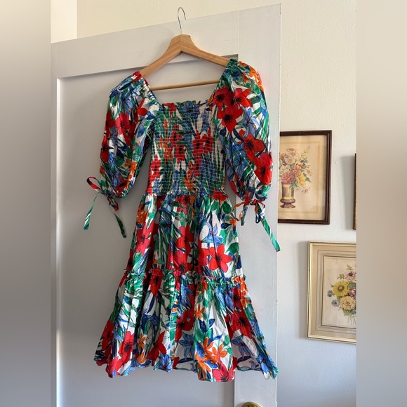 Colorful Floral Dress - Picture 1 of 4
